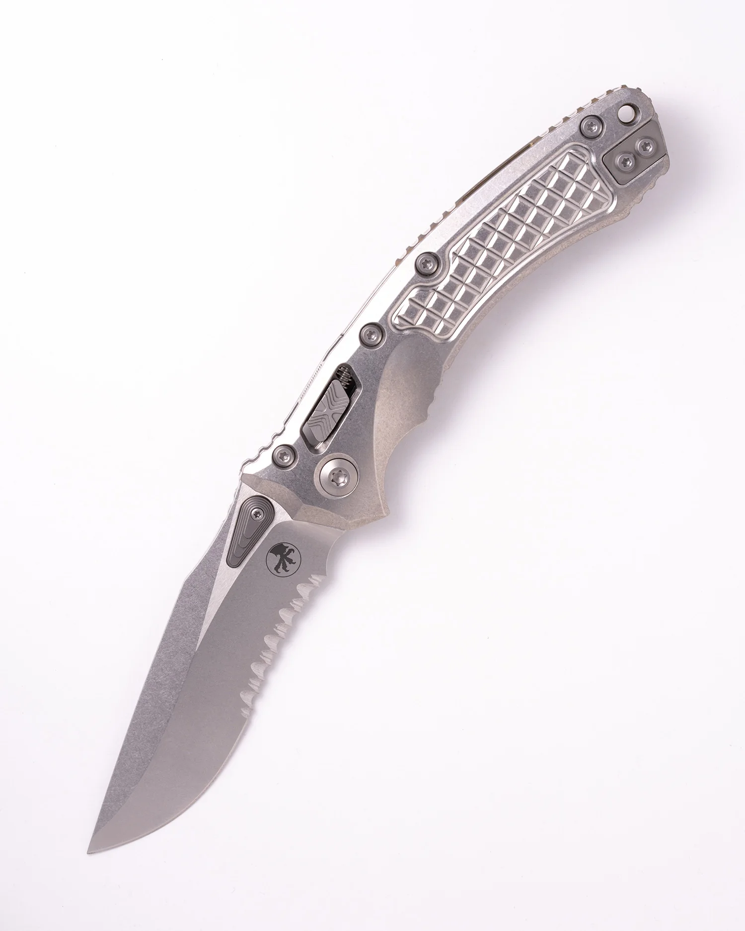 Amphibian® - RAM-LOK™ PARTIAL SERRATED MARFIONE SELECT STONEWASH FINISH STONEWASH FINISH FRAG PATTERN TITANIUM W/BRONZE TITANIUM ACCENT DOUBLE VAPOR BLAST STAINLESS (137RL-11FRMS1) - Image 3