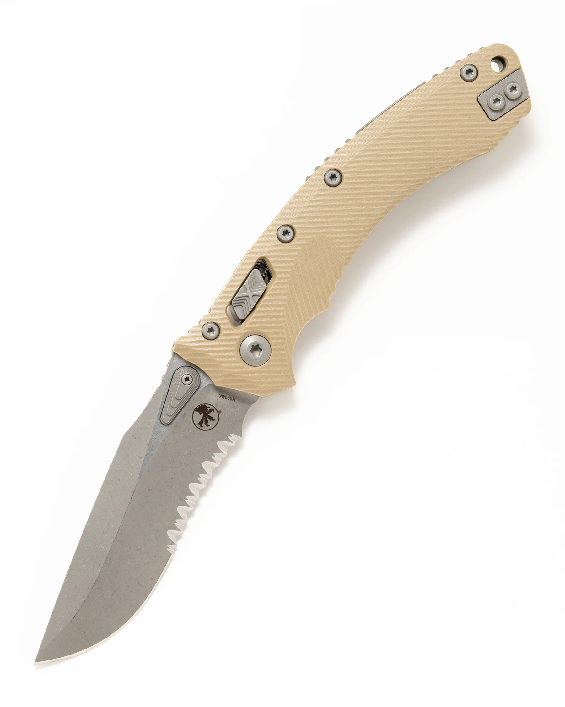 Amphibian® - RAM-LOK™ S/E Apocalyptic® Part Serrate Fluted G10 Tan (137RL-11APFLGTTA)
