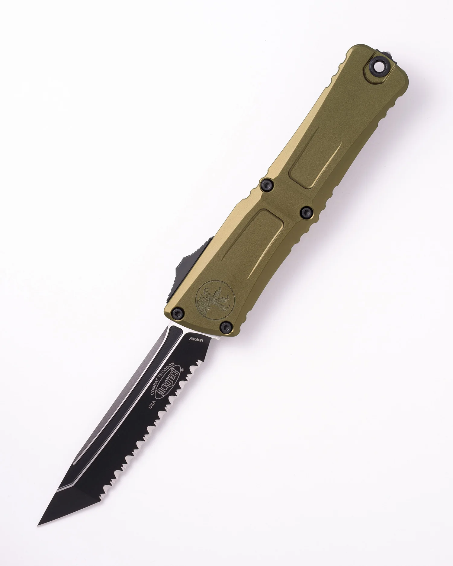 COMBAT TROODON GEN III T/E BLACK FULL SERRATE OD GREEN (1144-3OD)