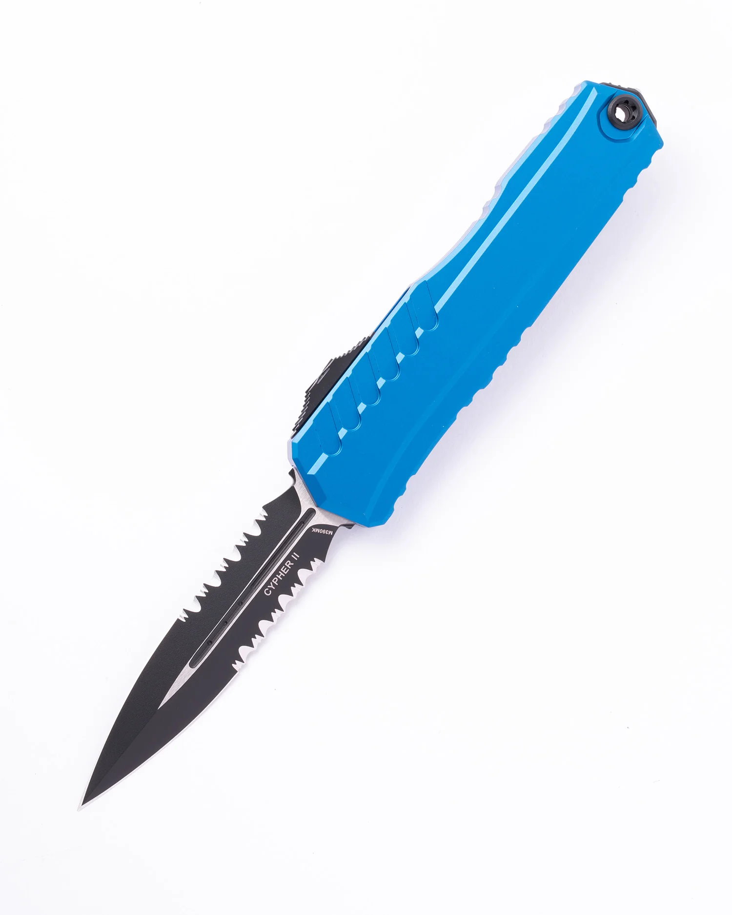 CYPHER II D/E BLACK PART SERRATE BLUE (1242-2BL)