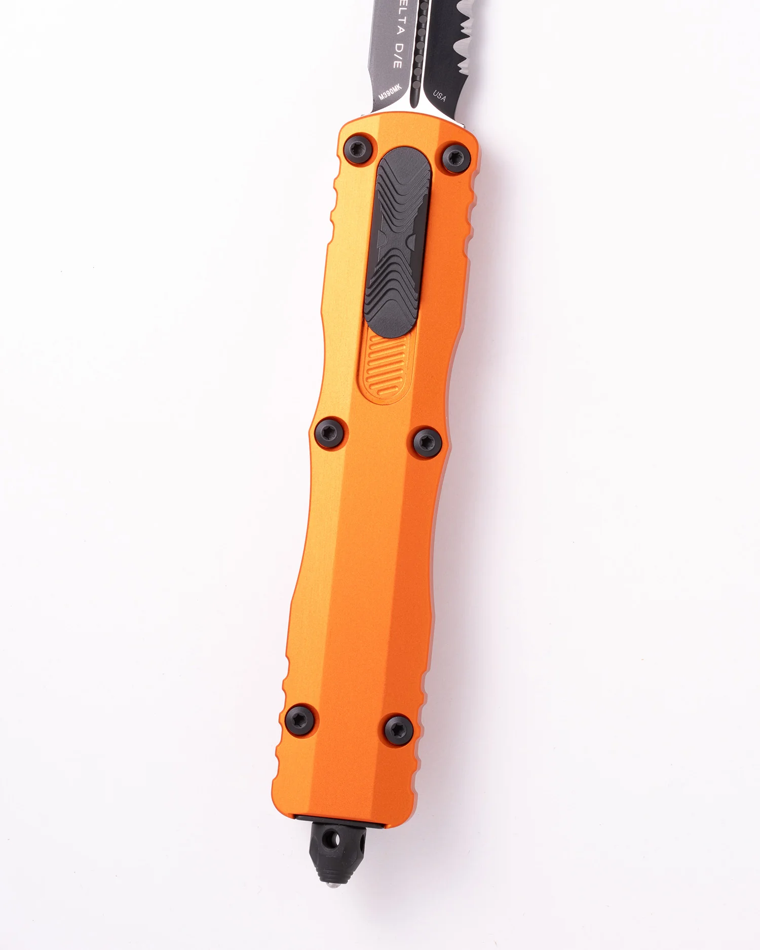 Dirac Delta® D/E Black Full Serrate Orange (227-3OR) - Image 3