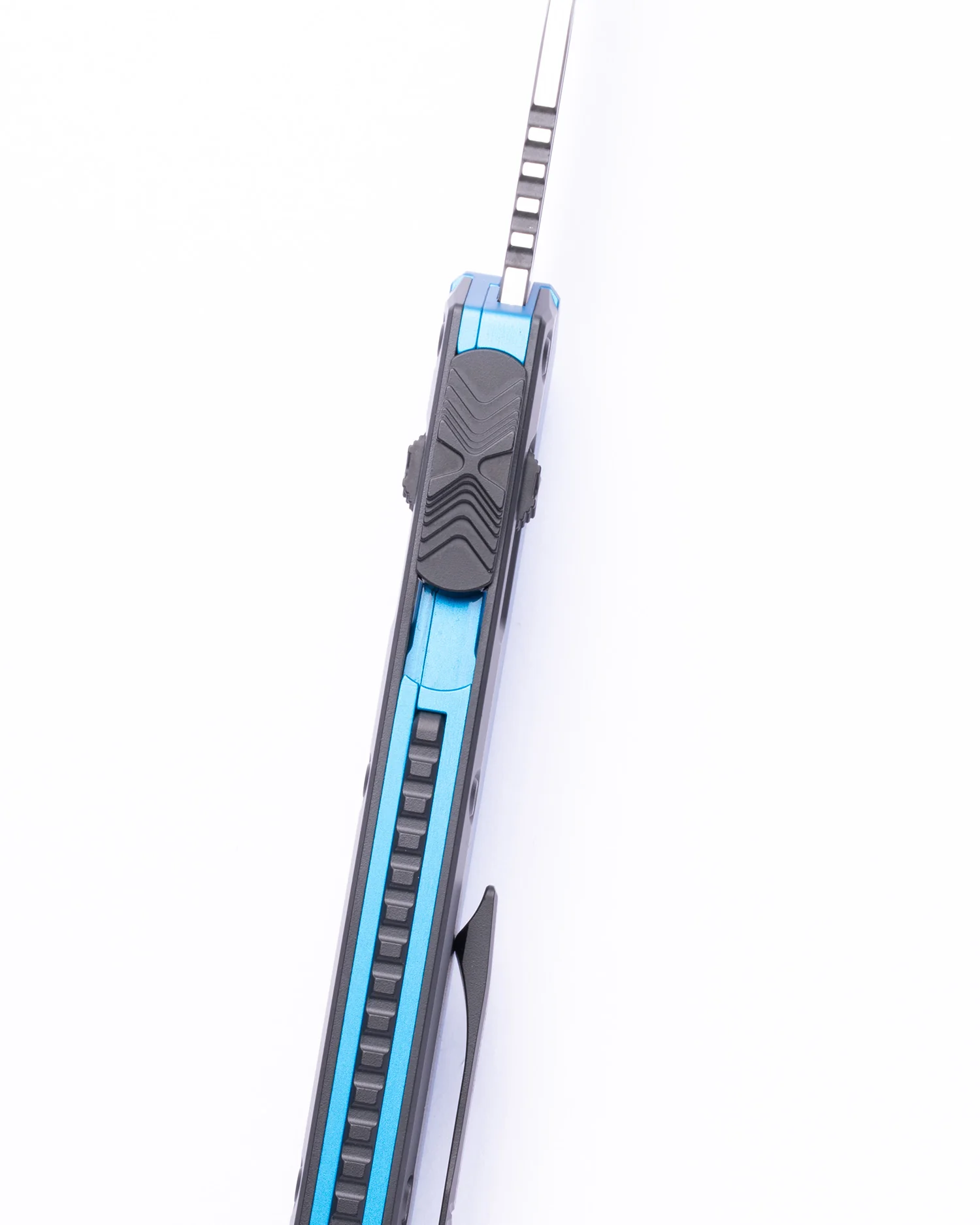 Glykon® T/E Black Full Serrate Blue (185-3BL) - Image 3