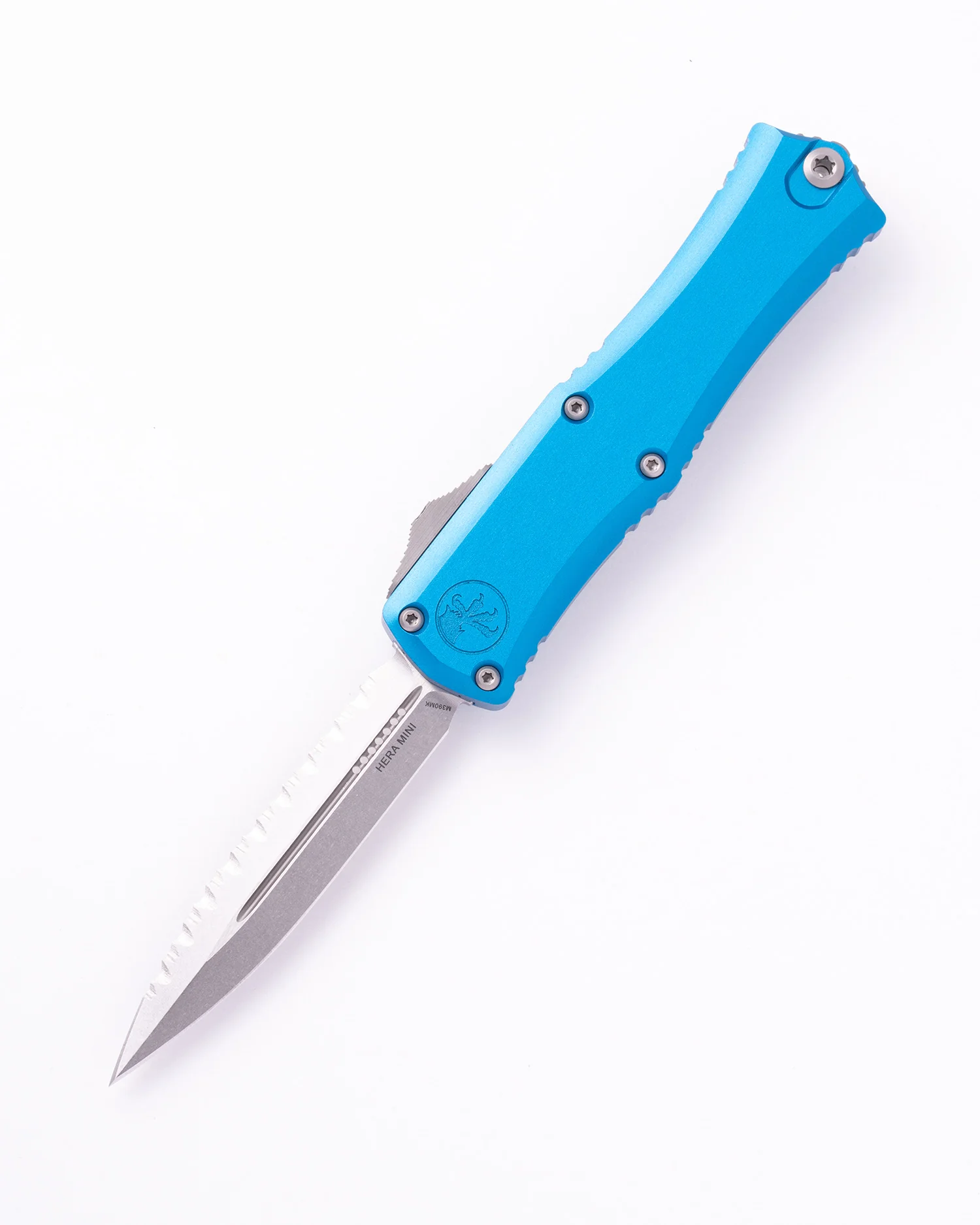 Hera® II Mini D/E Stonewash Full Serrate Blue (1702M-12BL)