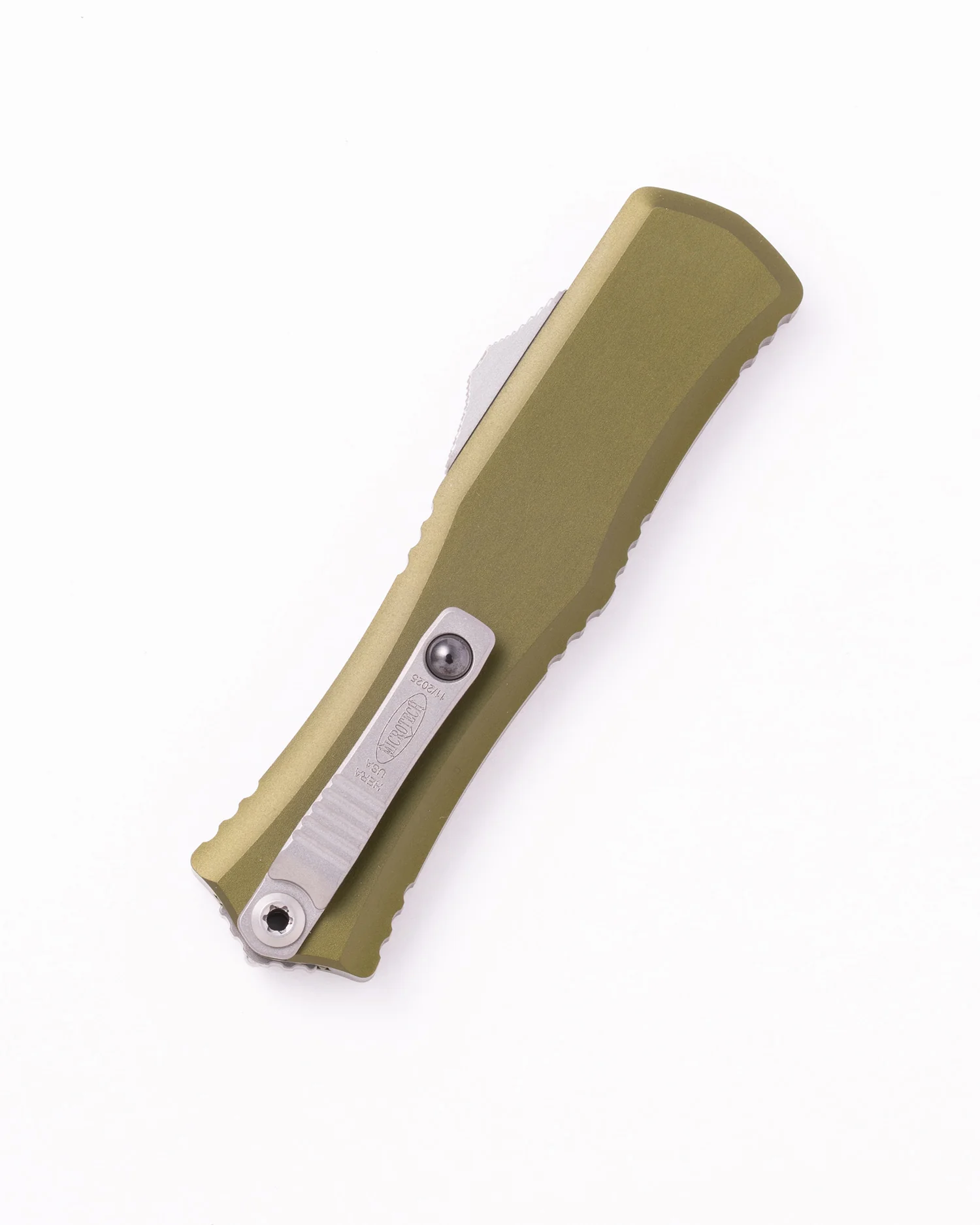 Hera® II Mini D/E Stonewash Full Serrate OD Green (1702M-12OD) - Image 2
