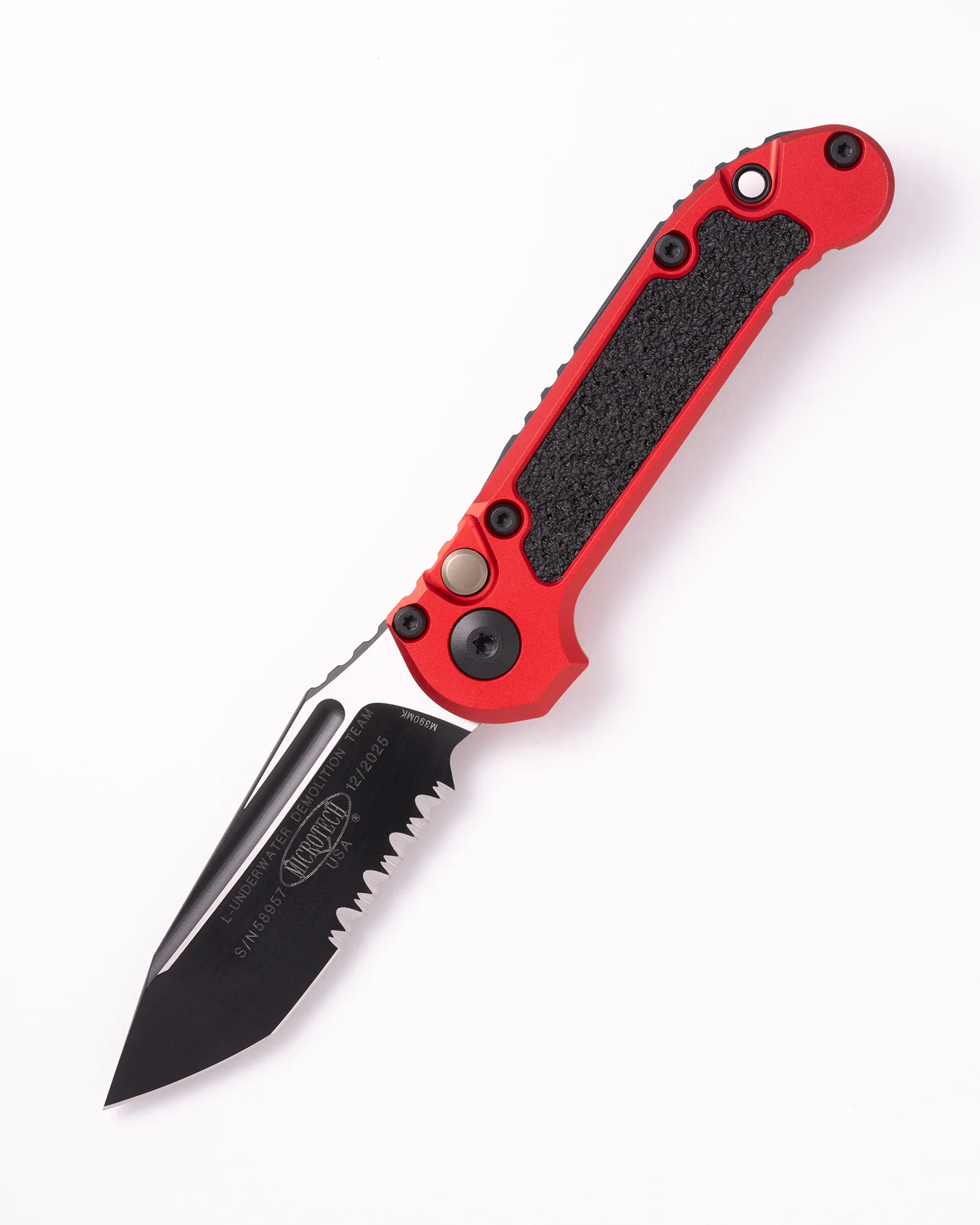 L.U.D.T.® Gen III T/E Black Partial Serrated Red (1136-2RD)