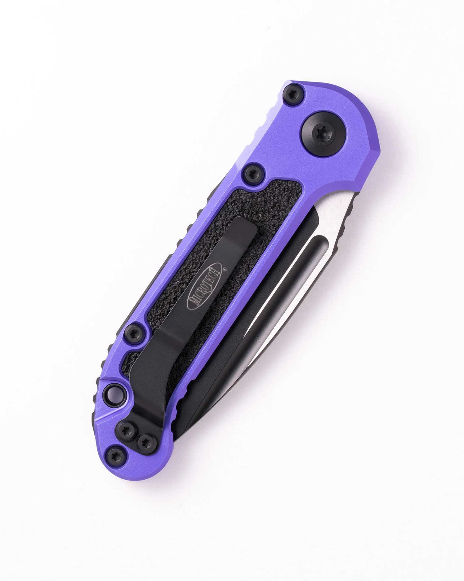 L.U.D.T. BLACK PARTIAL SERRATED BLADE PURPLE HANDLE (1135-2PU) - Image 2