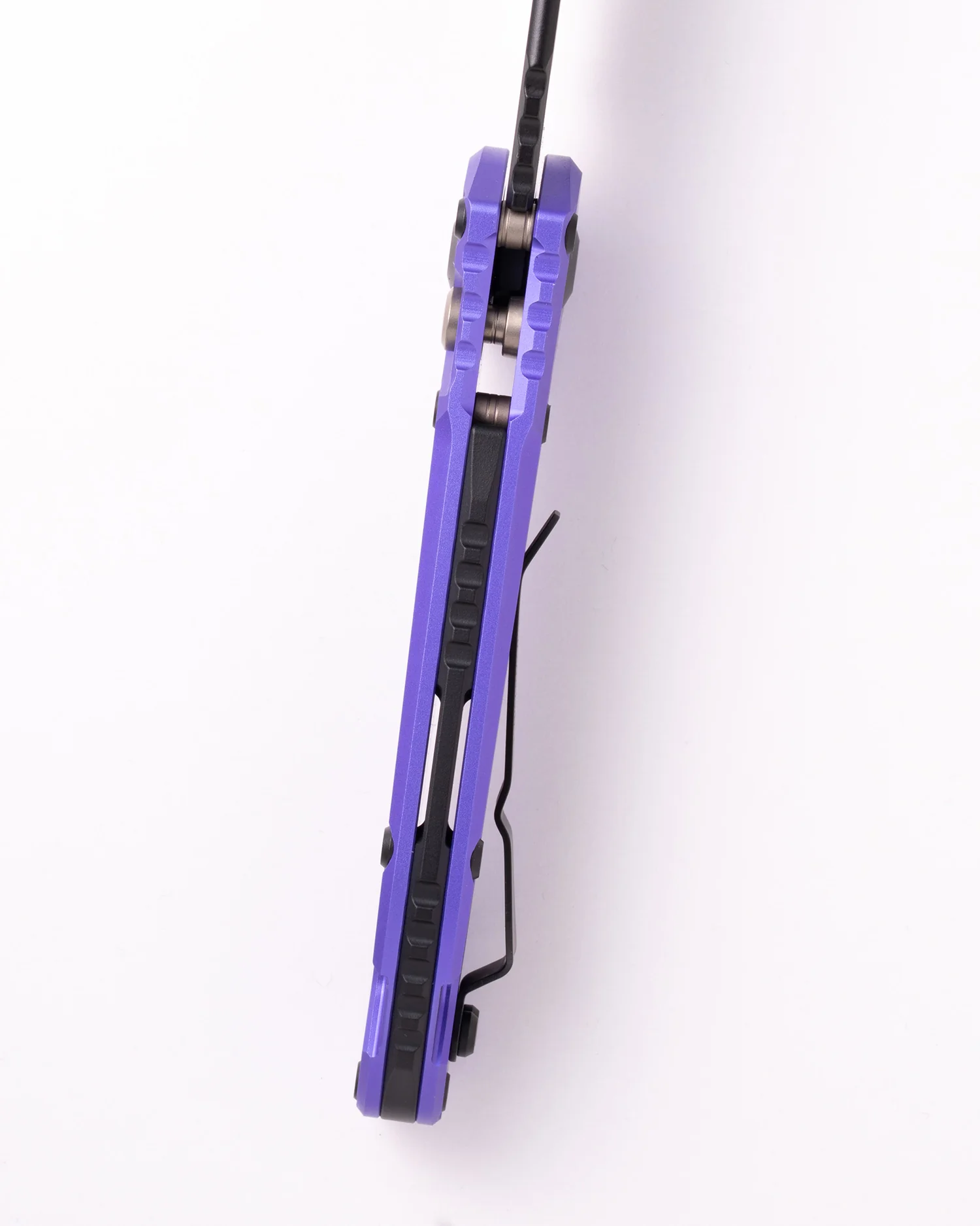 L.U.D.T. BLACK PARTIAL SERRATED BLADE PURPLE HANDLE (1135-2PU) - Image 3