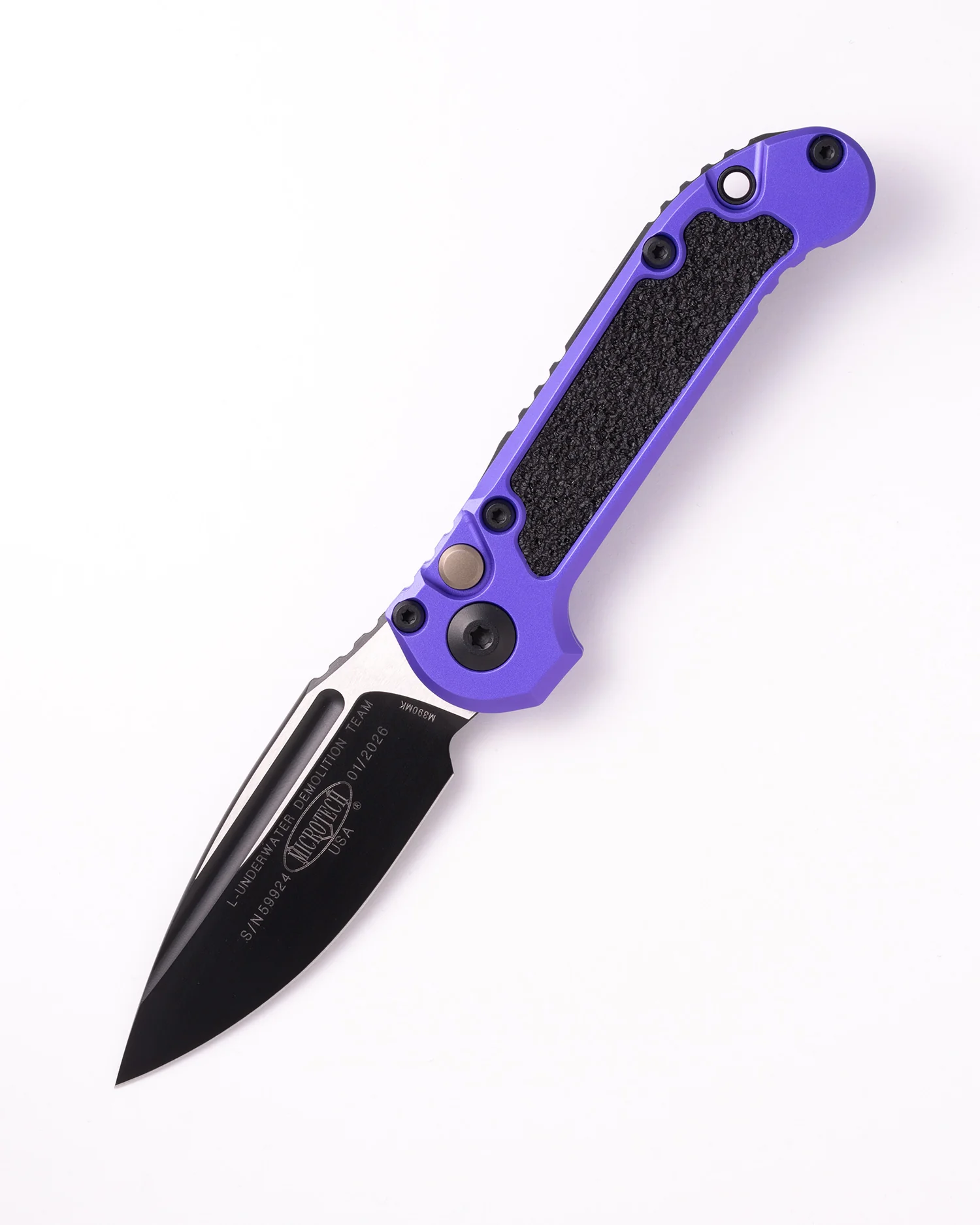 L.U.D.T. BLACK STANDARD BLADE PURPLE HANDLE (1135-1PU)