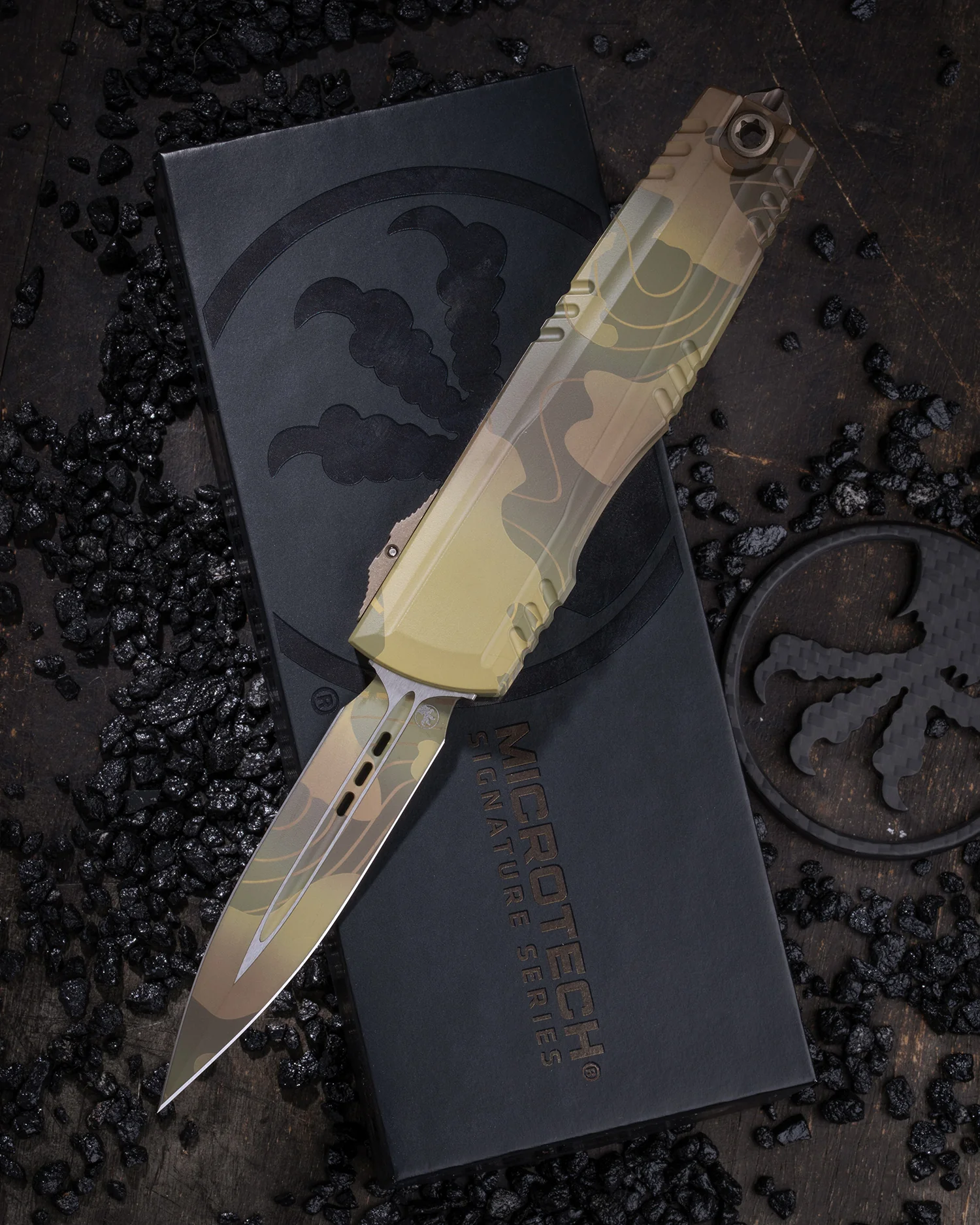 LUMINARY ZBP D/E STANDARD TOPOGRAPHIC BADLANDS/BAZOOKA CAMO TRITIUM BUTTON INSERT SIGNATURE SERIES (1270-1TPBNBOCS)