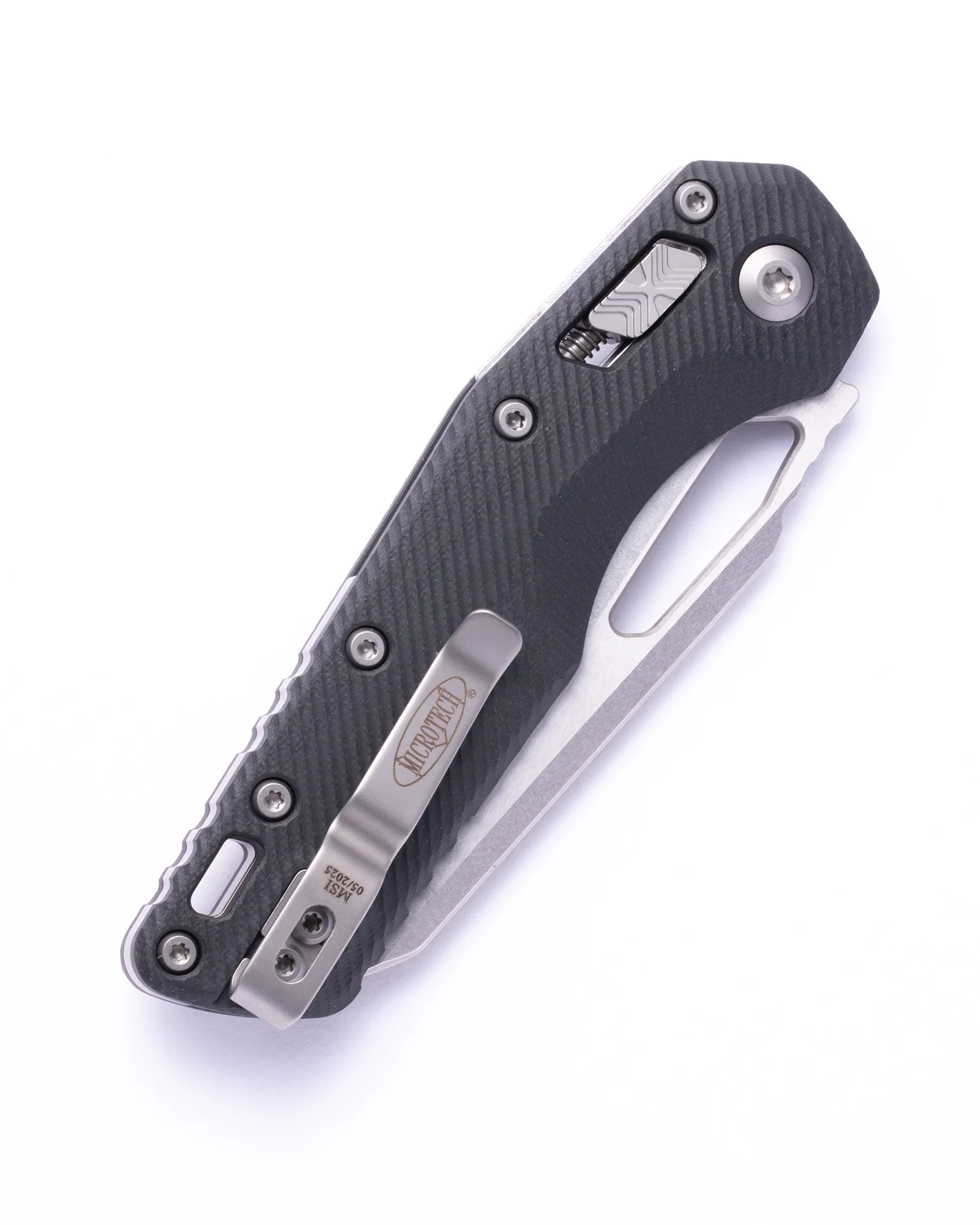 MSI® S/E Fluted G-10 Black Stonewash Partial Serrated (210-11FLGTBK) - Image 2