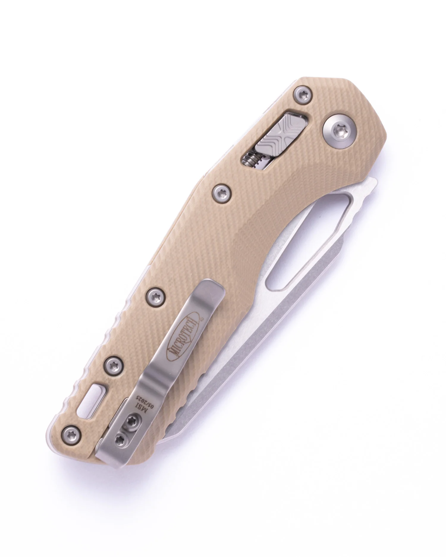 MSI® S/E Fluted G-10 Tan Stonewash Partial Serrated (210-11FLGTTA) - Image 2