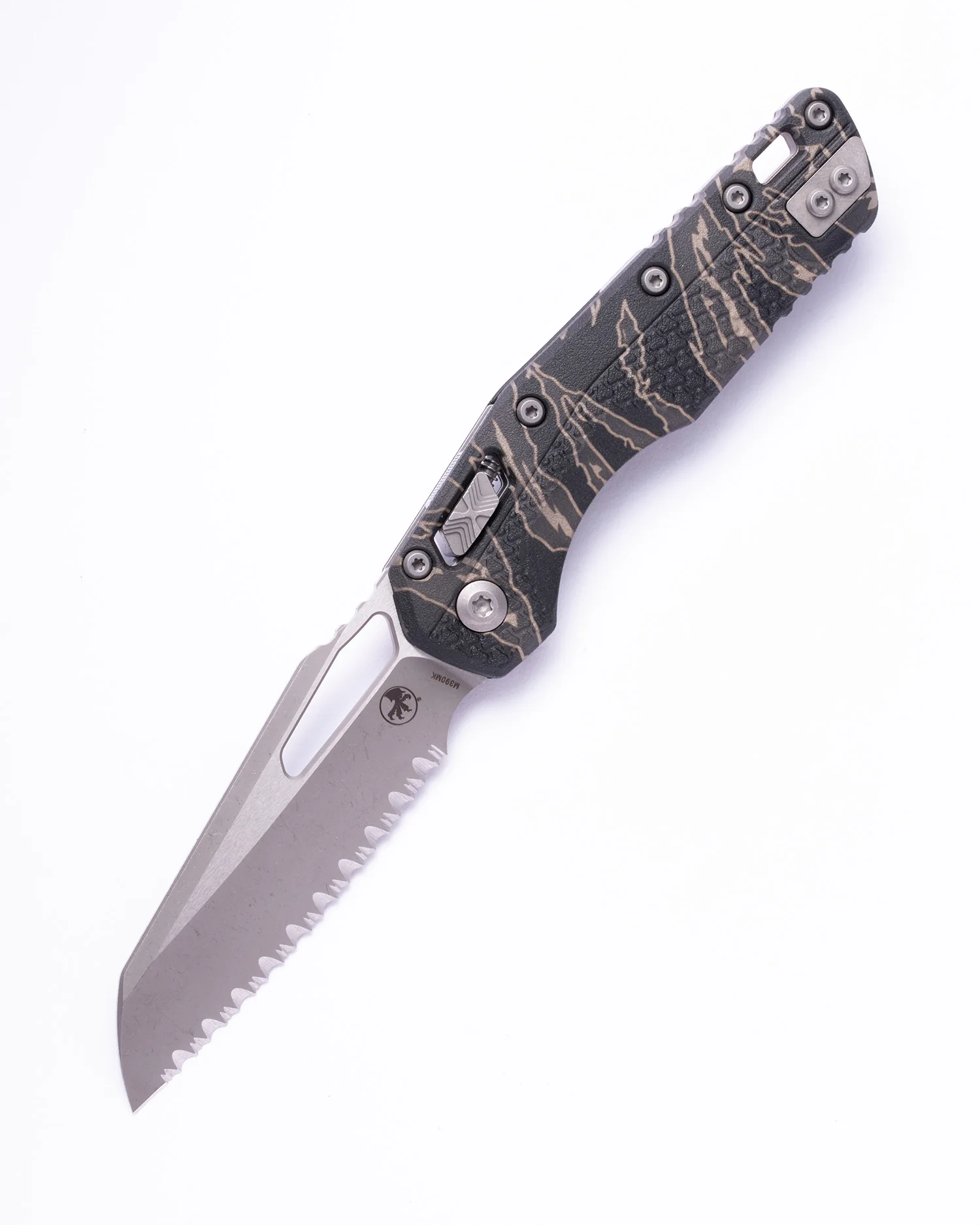 MSI® S/E Tri-Grip Polymer Tiger Stripe Camo Apocalyptic® Full Serrate (210T-12APPMTSC)