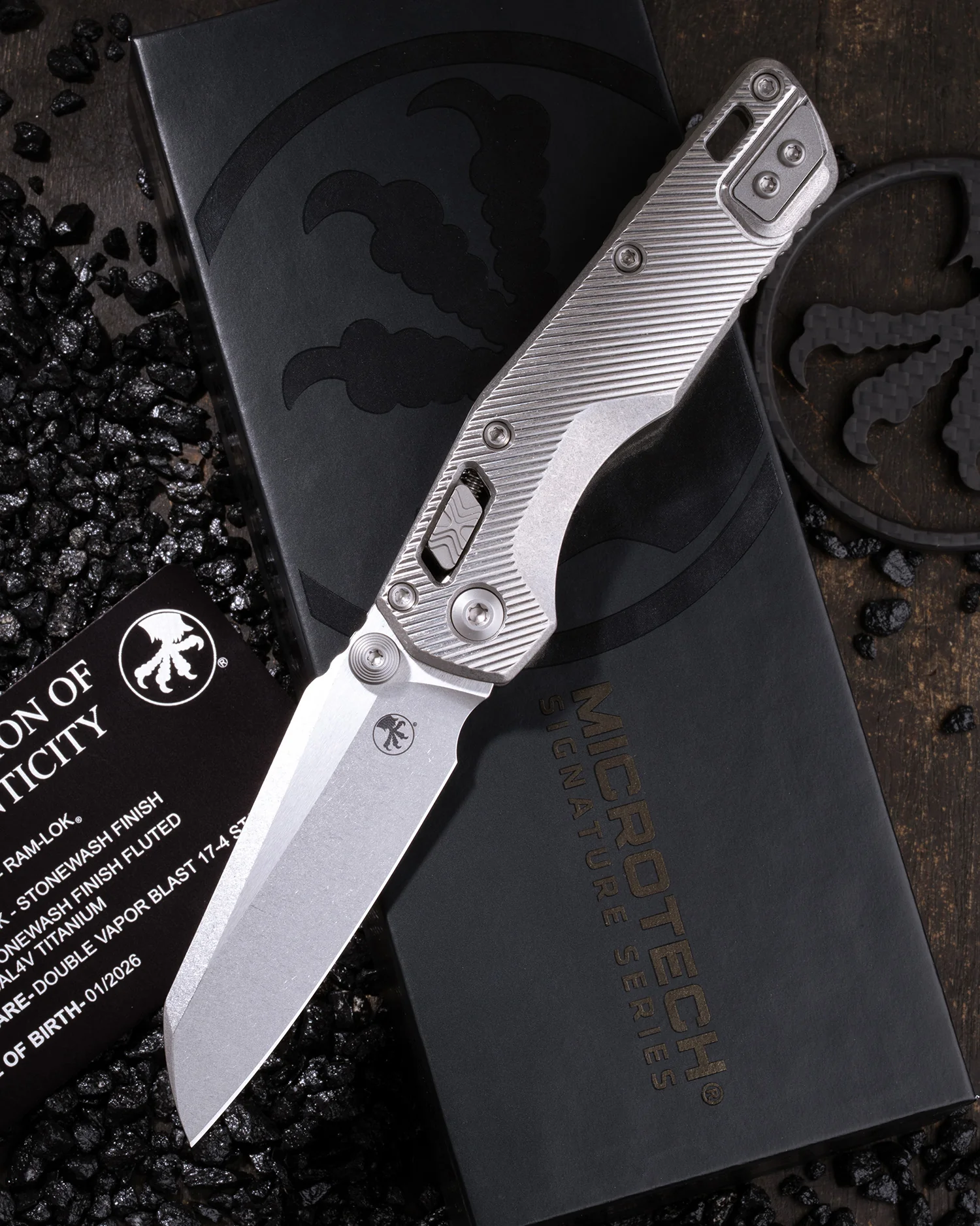 MSI MINI – RAM-LOK MARFIONE SELECT STONEWASH FINISH STONEWASH FINISH FLUTED TITANIUM DOUBLE VAPOR BLAST STAINLESS