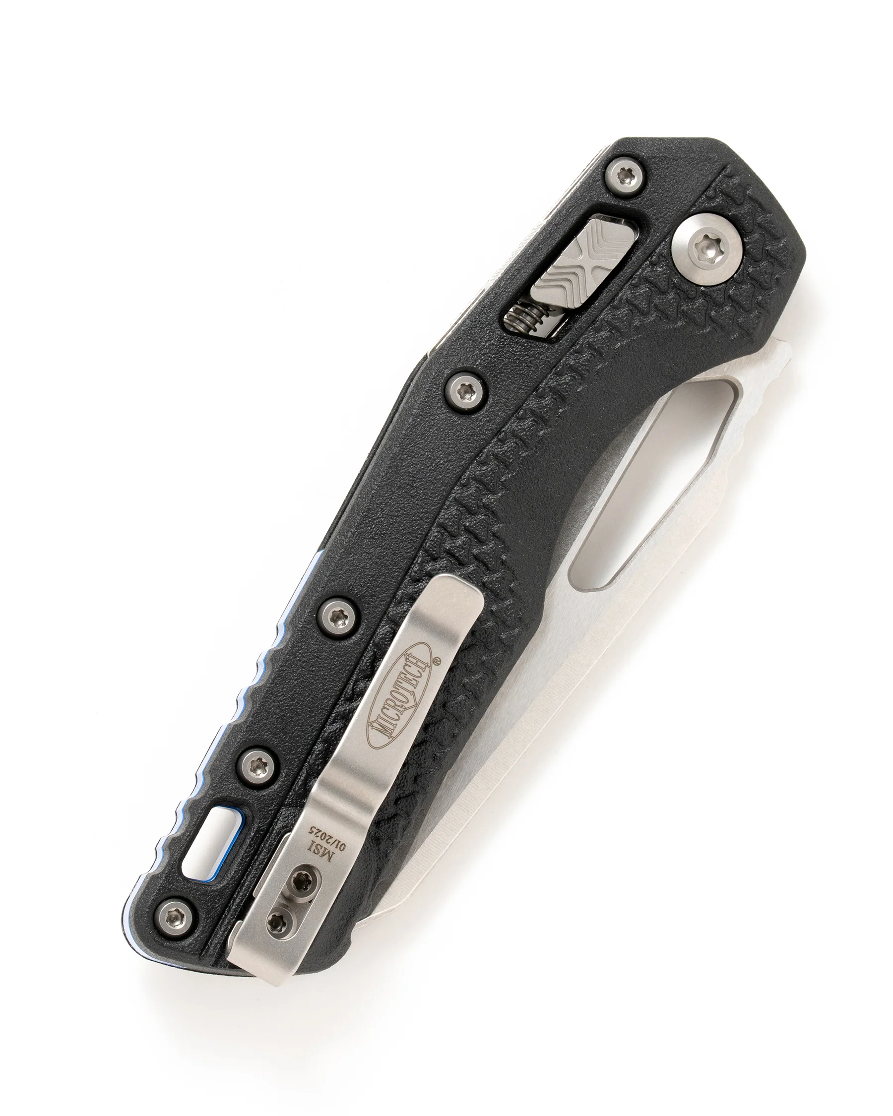 MSI S/E STONEWASHED PART SERRATE TRI-GRIP POLYMER BLUE BACKSTRAP (210T-11PMBK-A1) - Image 3