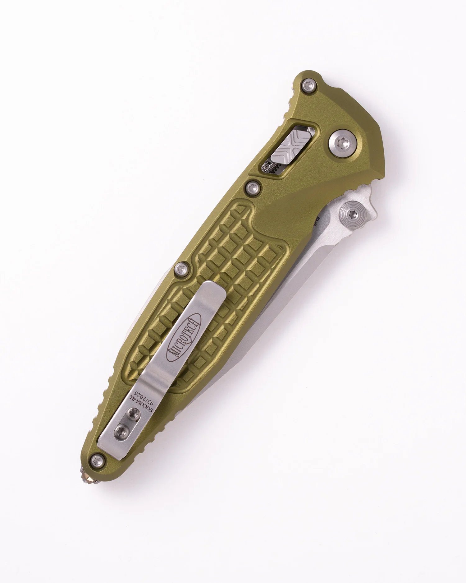 Socom® RAM-LOK™ S/E Stonewash Partial Serrated Frag Aluminum OD Green (160RL-11FROD) - Image 2