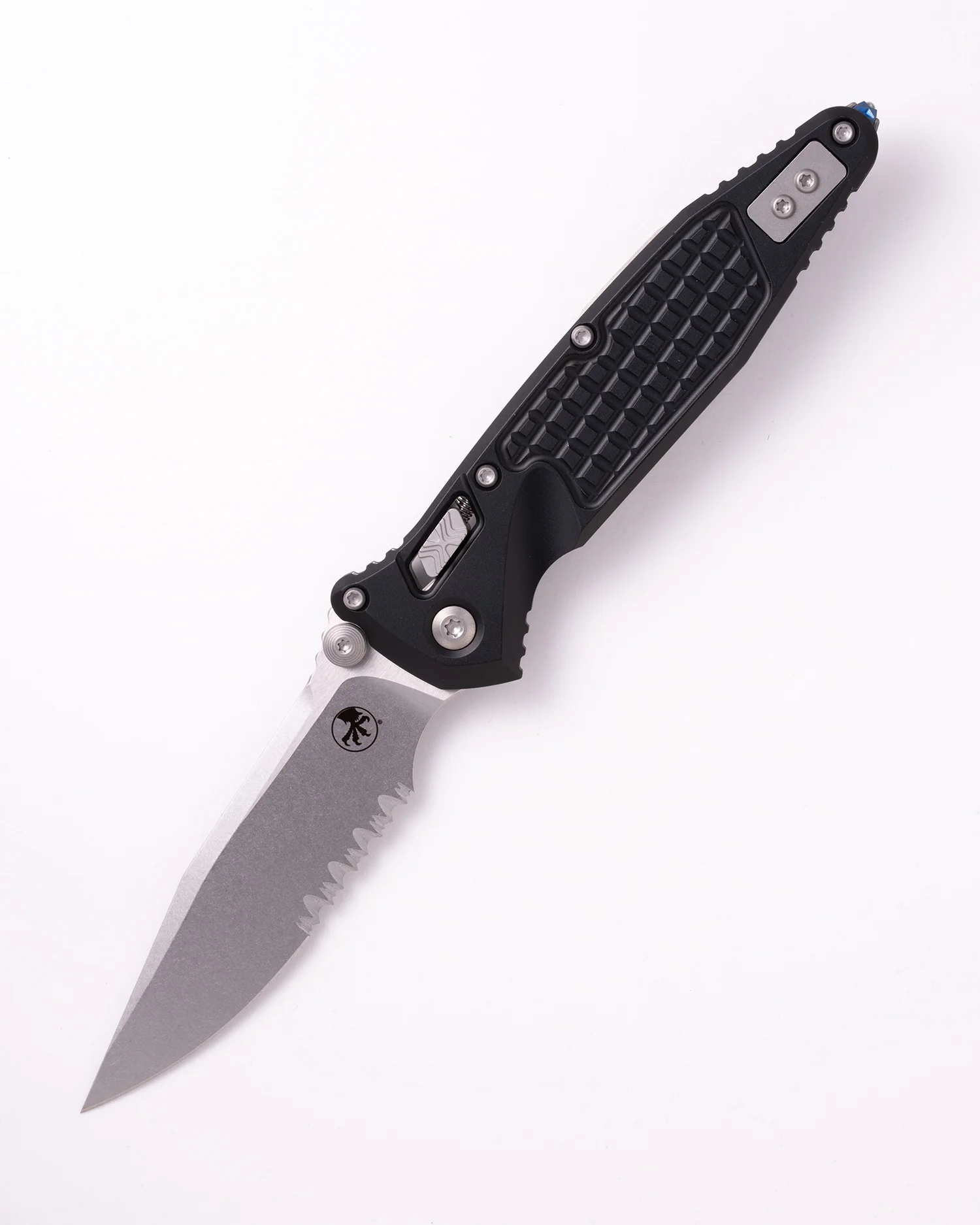 Socom® RAM-LOK™ S/E Stonewash Partial Serrated Frag Aluminum Black (160RL-11FR)