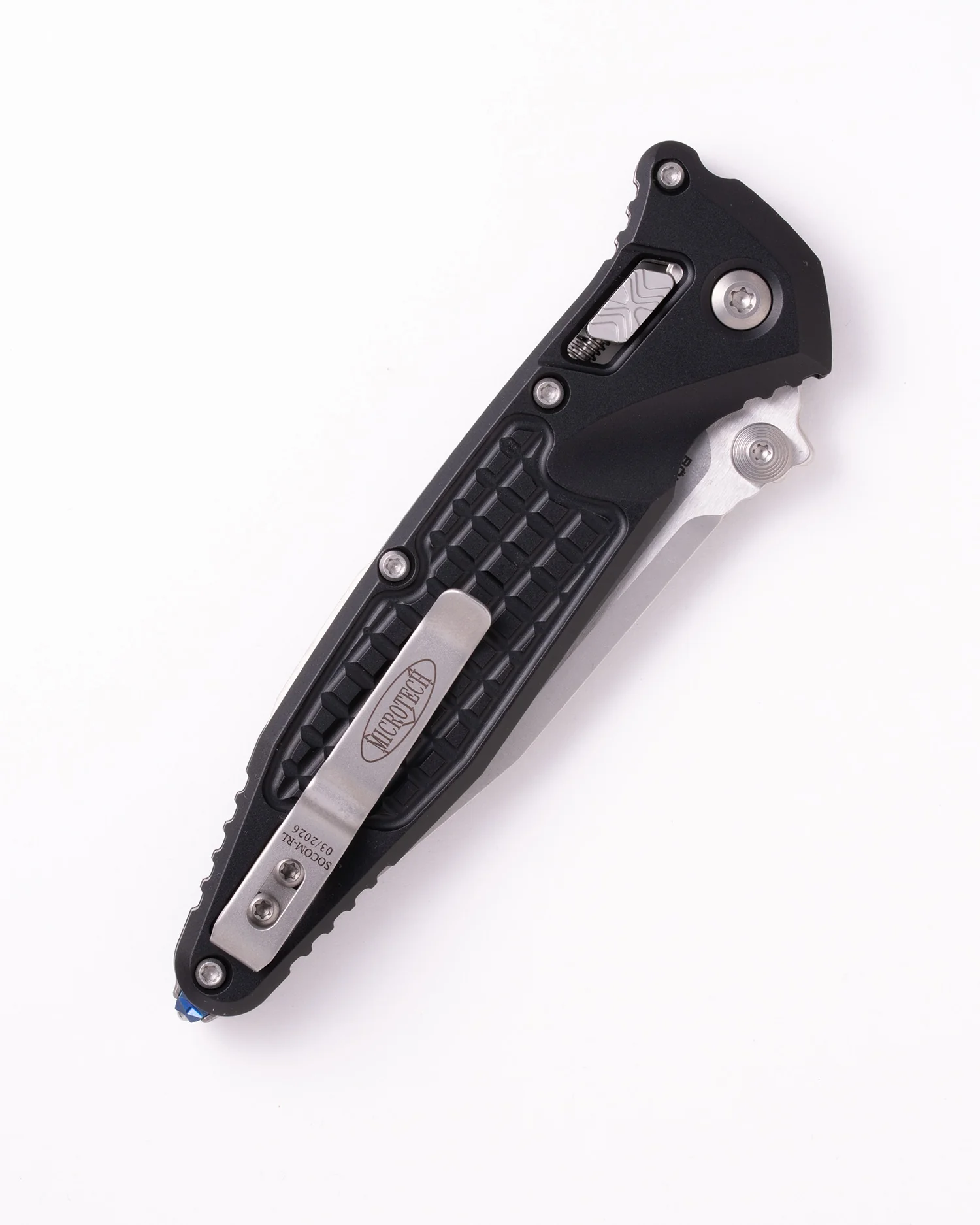 Socom® RAM-LOK™ S/E Stonewash Partial Serrated Frag Aluminum Black (160RL-11FR) - Image 2