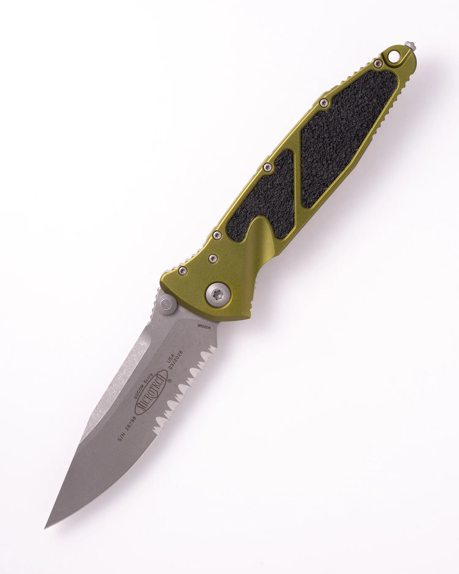SOCOM® Elite S/E Natural Clear Apocalyptic® Partial Serrated OD Green (160-11APOD)