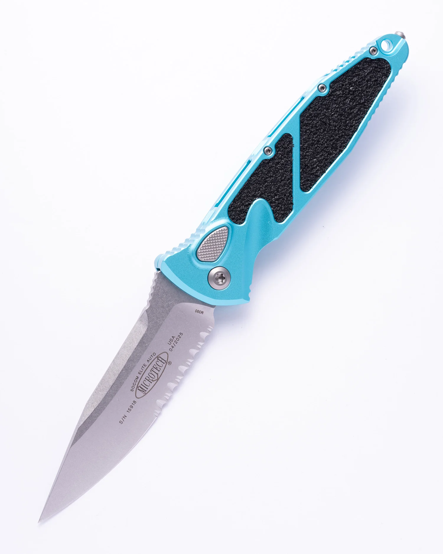 Socom Elite® Auto S/E Turquoise Stonewash Partial Serrated (160A-11TQ)