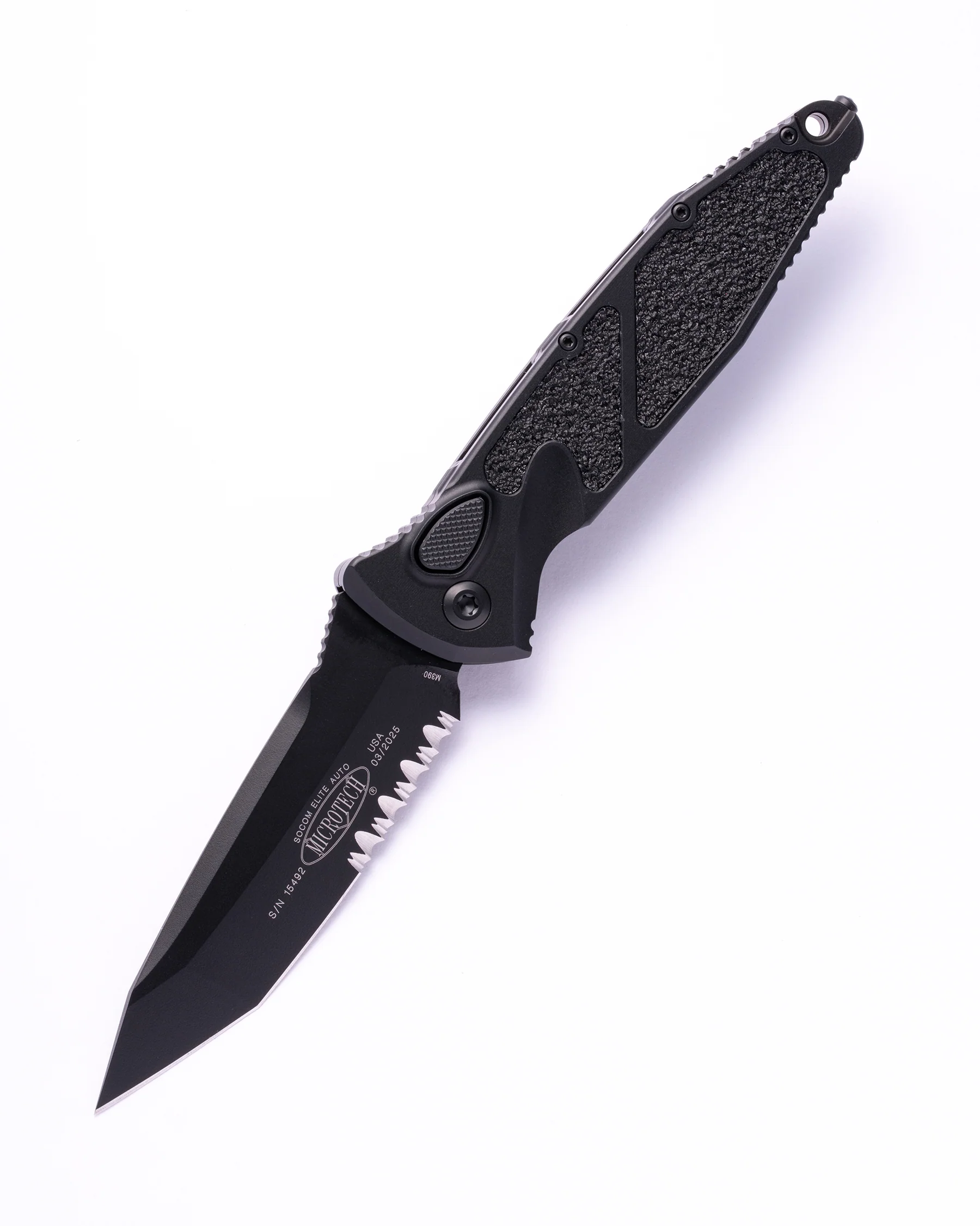 SOCOM ELITE AUTO T/E BLACKOUT PARTIAL SERRATED (161A-2T-X4)