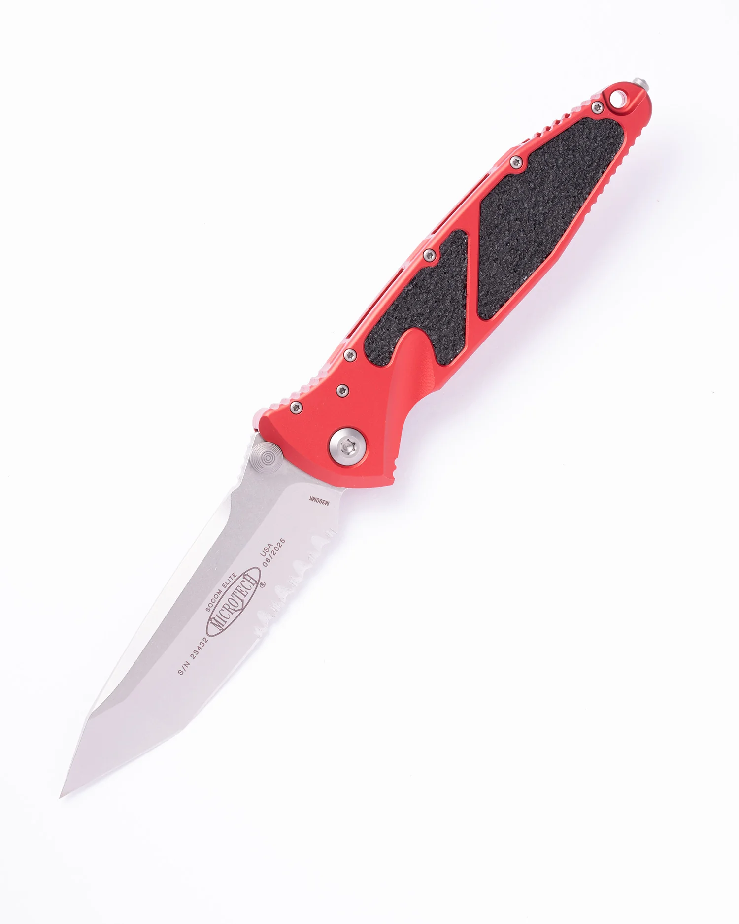 SOCOM Elite T/E Stonewash Partially Serrated Red (161-11RD)