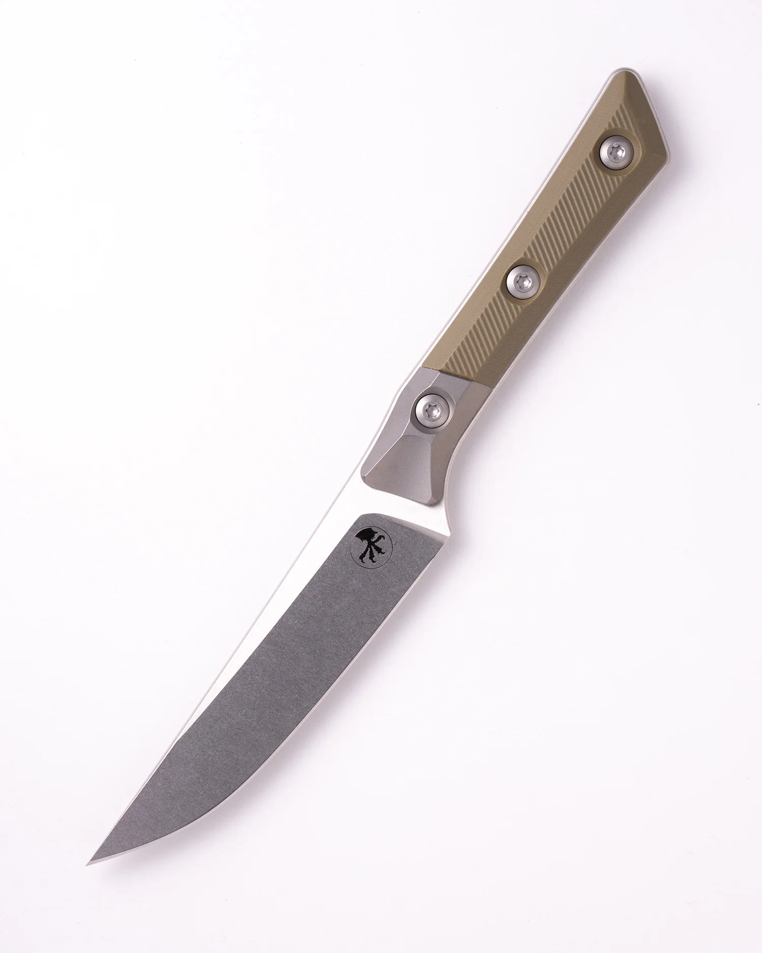 Steak Knife Set (4) Stonewash Standard Titanium Bolster OD Green G-10 (3600B-10SETOD) - Image 2