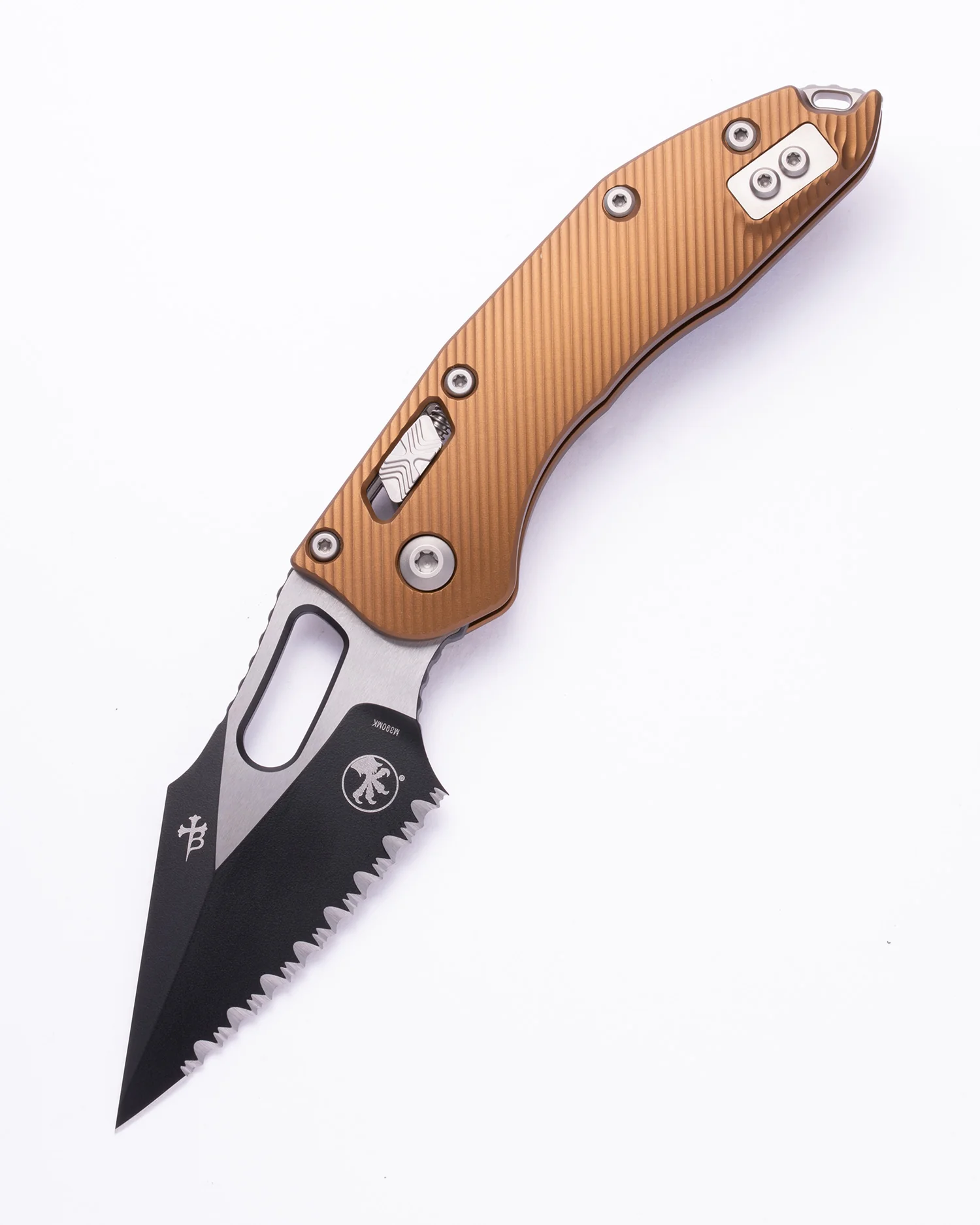 STITCH RAM LOK S/E BLACK FULL SERRATE FLUTED TAN (169RL-2FLTA) FACTORY SECOND