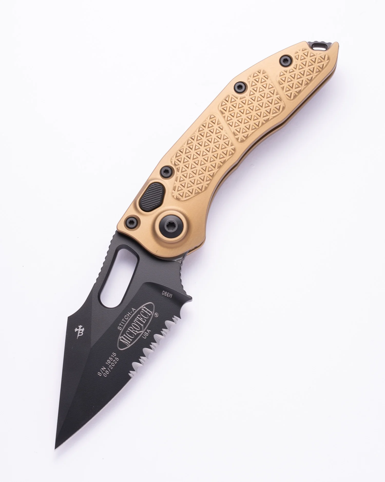 STITCH S/E BLACK PARTIAL SERRATE TAN (169-2TA)